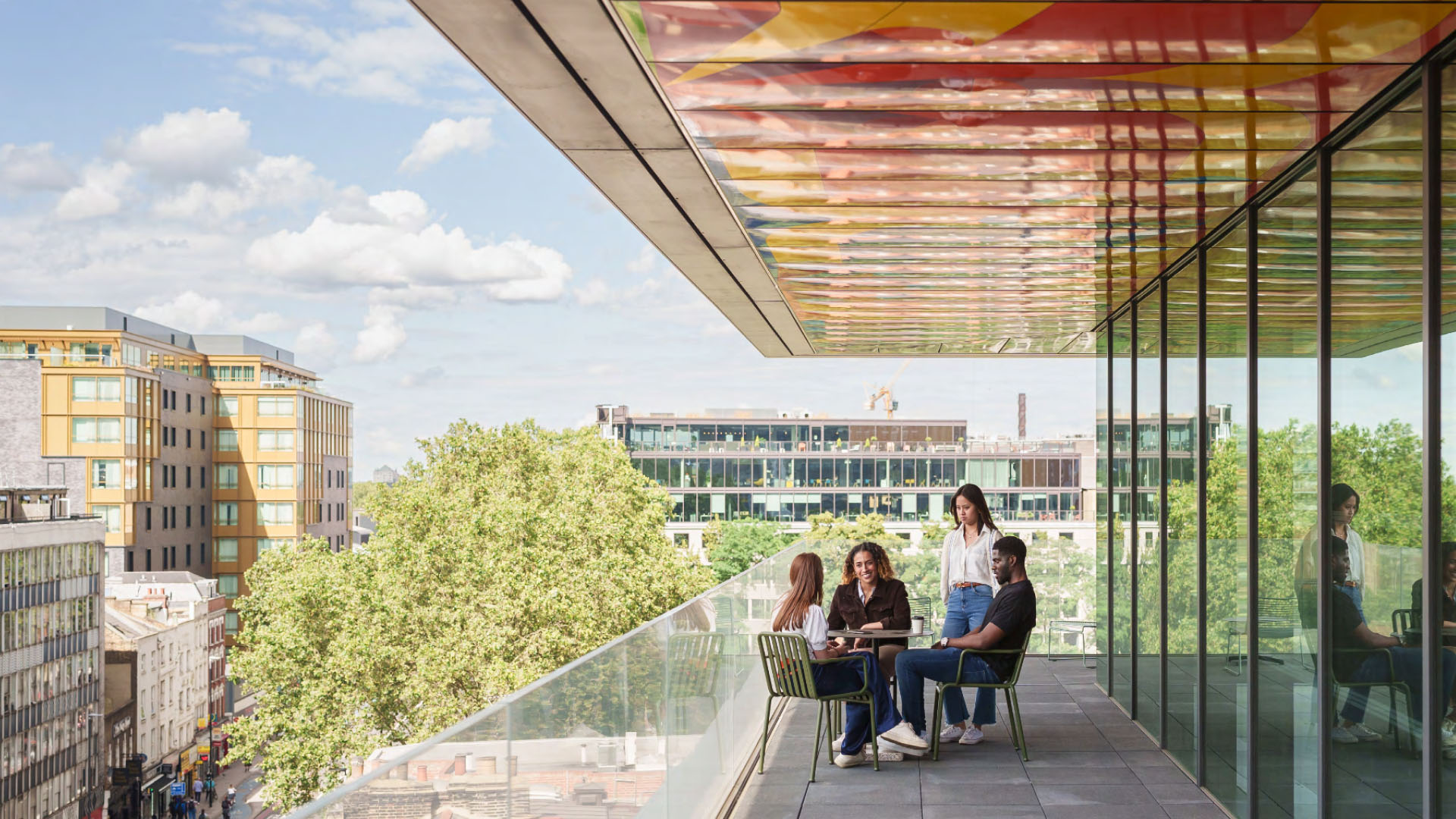 London cityscape at dusk