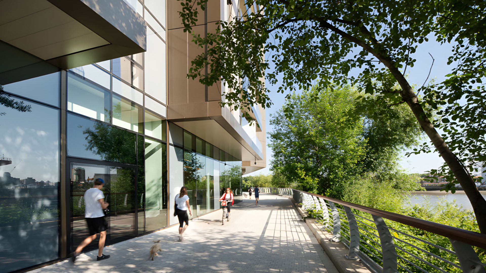 Modern apartment exterior